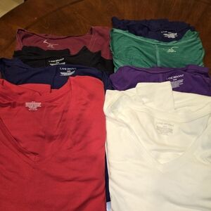 8, Lane Bryant V-Neck Long Sleeve T-Shirt Collection, Size 26/28